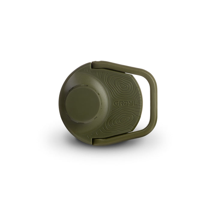 Grayl UltraPress Replacement Drink-Thru Cap | Olive Drab | Side View / Olive Drab